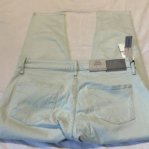 Calvin Klein Light Blue Ankle Skinny Jeans size 12 NWT - Picture 5 of 6